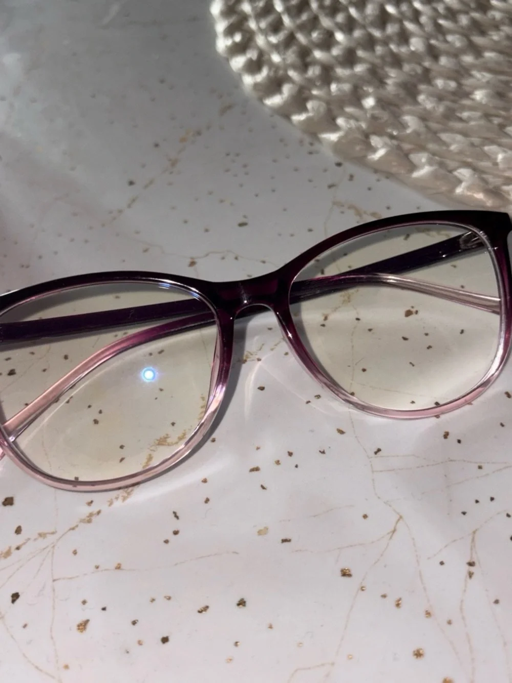 Stylish Women's Purple Gradient Eyeglass Frames